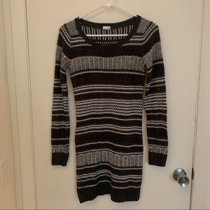 Gray Striped Sweater Dress. Women’s Size XS